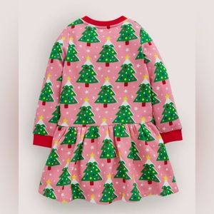 Boden Girls Christmas tree dress